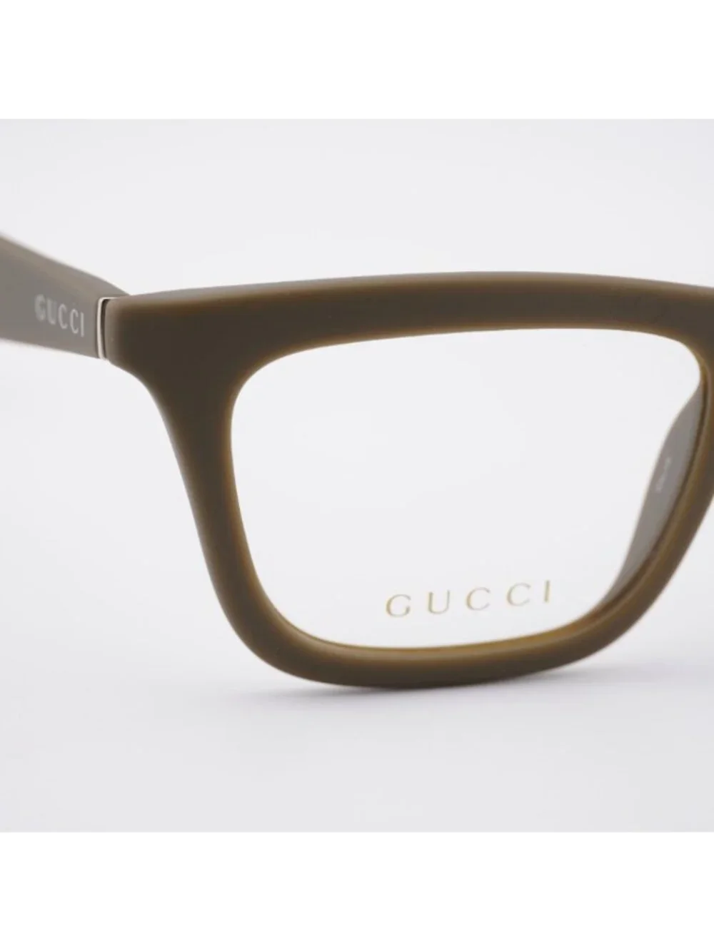 Gucci GG1933O 004 Eyeglasses Military Green 53mm Square Frame